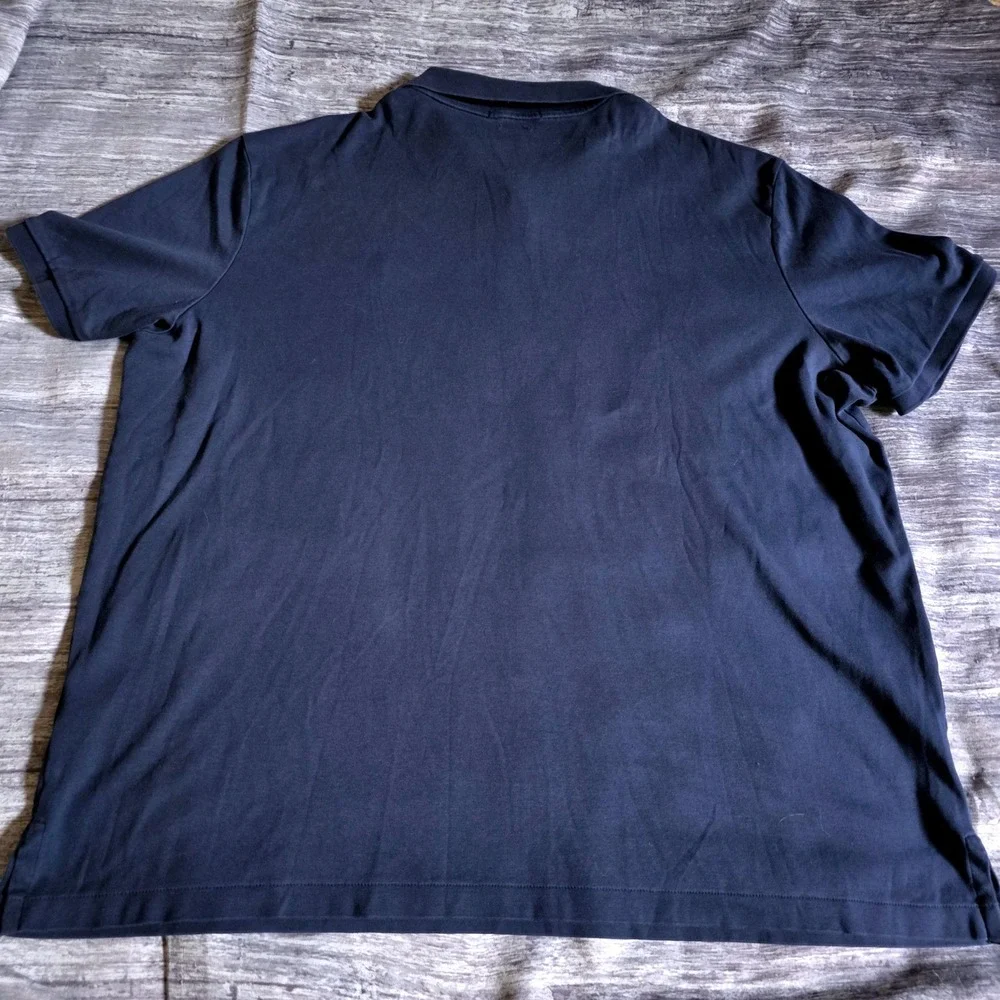 Polo Ralph Lauren Mens XL Classic Fit Navy Blue Short Sleeve Cotton Polo Shirt